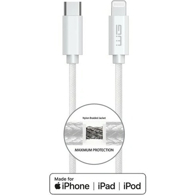 WG 12339 USB-C/Lightning, MFi, 2m, bílý