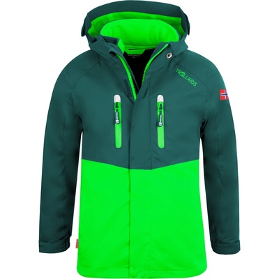 TROLLKIDS Детско 3-в-1 яке Trollkids Kid's Bryggen 3in1 Jacket 3-in-1 jacket - Dark Green / Bright Green - размер 164 (EU) (703-2234-0119)