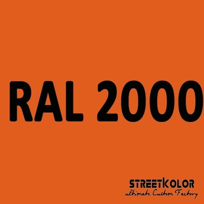 RAL 2000 uretánová auto farba lesklá alebo matná 1 liter + tužidlo + riedidlo