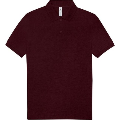 B&C MY POLO 210 Pánská polokošile s krátkým rukávem bordó
