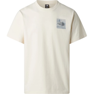 The North Face Мъжка тениска The north face Mountain Escape Relaxed Short Sleeve Tee T-shirt - White Dune - размер XL (216-7977-0315)