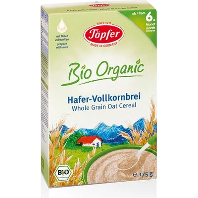 Topfer БЕЗМЛЕЧНА БИО КАША С ПЪЛНОЗЪРНЕСТ ОВЕС 6 месеца 175 гр