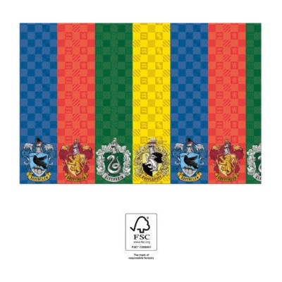 Procos Papierový obrus Harry Potter fakulty 120x180cm