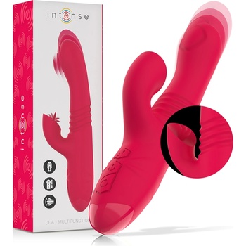 Intense Dua Multifunction Rechargeable Vibrator Up & Down with Red Tongue