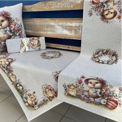 Mondo Veľkonočný gobelínový obrus Eden 1360 GR 45x140cm