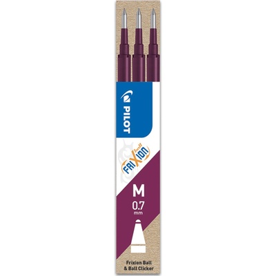 PILOT Náplň gumovací PILOT Frixion 0,7 mm/3 ks vínová 453374