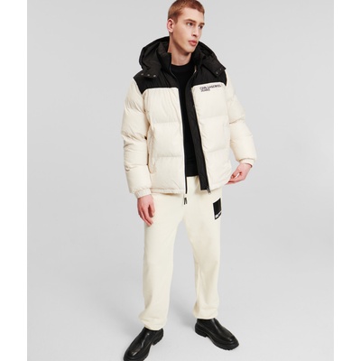 Karl Lagerfeld bunda Jeans pánska zimná 245D1506 béžová