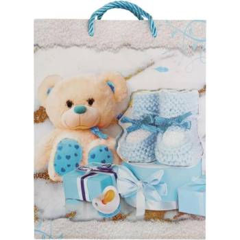 Image 1 of Raya Toys Хартиена торбичка за подарък за бебе с 3D принт Raya Toys L, 40 см