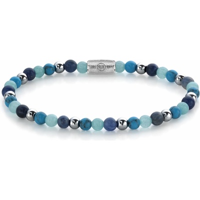 Rebel & Rose Dámský náramek Blue Summer Vibes 4 mm RR-40054-S-XS