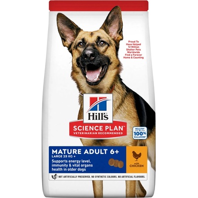 Hill's Science Plan granule pre starších psov veľkých plemien s kuracím 18 kg