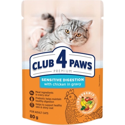 CLUB 4 PAWS cat Premium Sensitive digestion 80 g