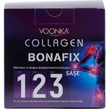 Voonka Collagen Bonafix Powder | with Collagen Type I, II & III [30 x 13.6 грама] Неовкусен