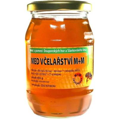 Včelařství M+M med střednětmavý 450 g