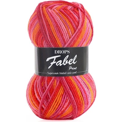 Příze DROPS Fabel Print 310 - červánky