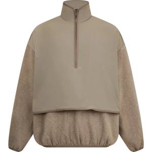 Fear of god essentials Men's 1/4 Zip Fleece - Dust/Hthr Grey