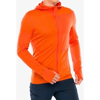 Icebreaker Merino 200 Realfleece Descender LS Zip Hoodie blaze