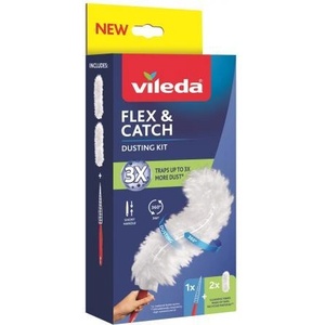 Vileda Flex & Catch пуховка за прах с къса дръжка