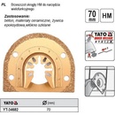 YATO Segmentový pilový list 70mm HM YT-34682