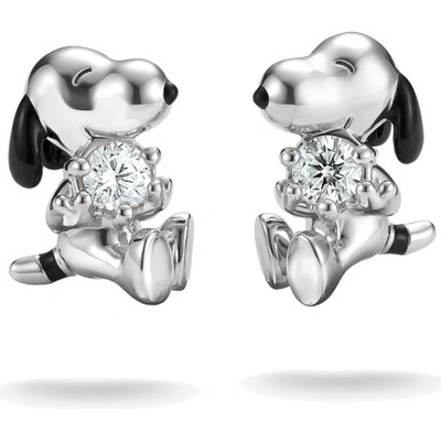 THOMAS SABO náušnice Peanuts Snoopy with white zirconia H2348-691-14