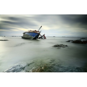 DIMEX ART s. r. o Флизелинов фототапет корабокрушение 375 x 250 см