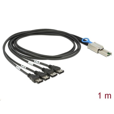 Delock 83064 mini SAS - eSATA кабел (SFF 8088 - 4бр. eSATA), 1m (83064)