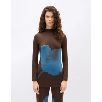 Thinking MU Flower Vela Top BROWN
