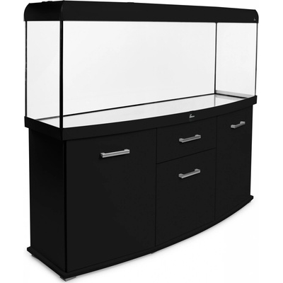 Diversa Solid LED akvarijní set vypouklý černý 375 l