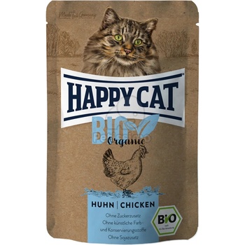 Happy Cat Bio Organic мокра храна с птиче месо 6 x 85 г