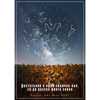 Image 1 of Звездна карта - Лято 6 (Postervramka-55-b1)