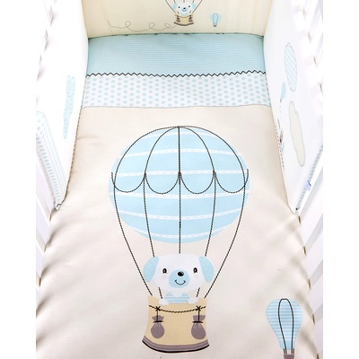 Kikkaboo Бебешки спален комплект 2 части EU style 70/140 Puppy on Balloon