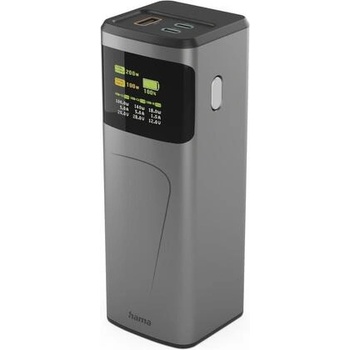 Hama Външна батерия High Power, 200 W, 24000 mAh, 2x USB-C, USB-A, бързо зареждане (HAMA-201743)