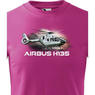 Dětské tričko Airbus Helicopters H135 PurpurováCanvas Dětské tričko Bezvatriko.cz 3234