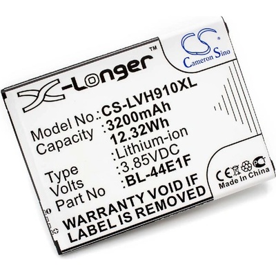 VHBW Батерия за LG F800L / H910 / LS997 / V20 / VS995, 3200 mAh (800115420)