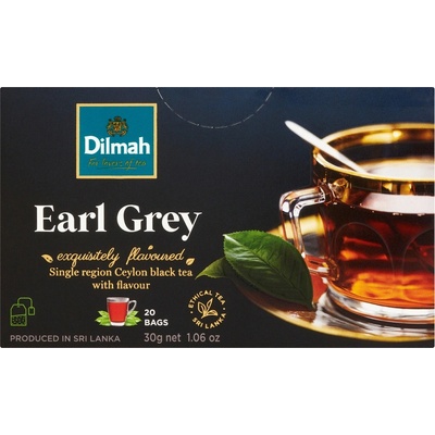 Dilmah Černý Čaj Earl Grey 20 sáčků
