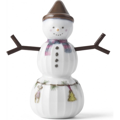 KÄHLER Vánoční ozdoba Hammershøi Christmas Snowboy 7 cm bílá barva porcelán