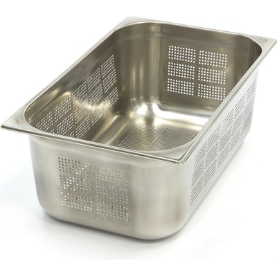 Gastronádoba 1/1 GN - perforovaná - hloubka 20 cm - 53 x 32,5 cm - nerezová ocel