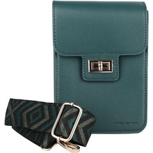 David Jones malá crossbody kabelka taštička na mobil CM7294 tmavězelená