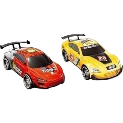 MaDe Autodráha náhradní autíčka 2 ks 1:43 žlutá červená – Zboží Mobilmania