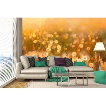 DIMEX ART s. r. o Самозалепваща се флизелинова фототапета картина - винтидж глухарче 375 x 250 см