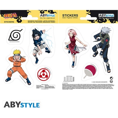Naruto Stickers 16 x 11 cm 2 sheets Team 7 ABYDCO869