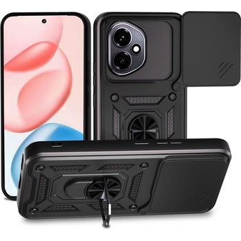 Huawei Honor 400 Удароустойчив PC + TPU Калъф с Поставка и Плъзгащ Капак за Камера и Протектор