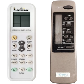 General Ferroli Climatizazione Muralone HP, 3TD01720 - съвместимо дистанционно управление на марката General (Ferroli Climatizazione Muralone HP, 3TD01720)