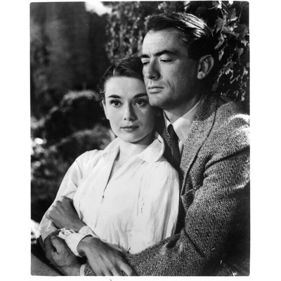 Archive Photos Plagát, Obraz - Audrey Hepburn And Gregory Peck In 'Roman Holiday', 30 × 40 cm