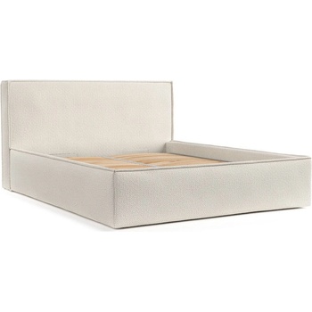 Maison de Reve Бежово двойно легло 200x200 cm тапицирано с място за съхранение с включена подматрачна рамка Lounge L - Maison de Rêve (LOUNGEL200_MDR_P0_ALT02_M0_NF_T0_L1)