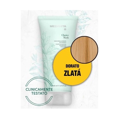 Medavita CHOICE barvící maska ZLATÁ 200 ml