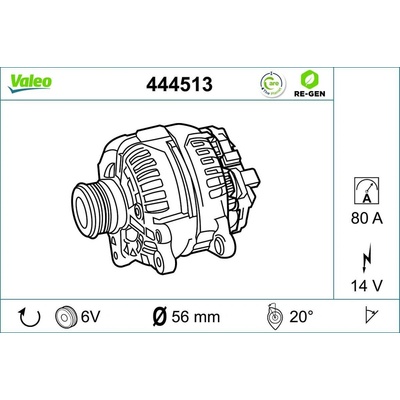 Alternátor VALEO 444513