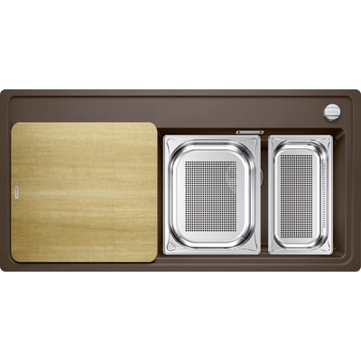 BLANCO ZENAR XL 6 S-F DampfgarPlus SILGRANIT kávová