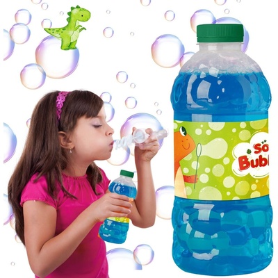 Náplň do bublifuku 1 liter Dinosaurus v plastovej fľaši