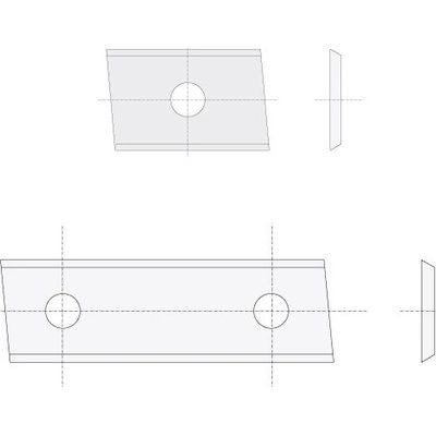 Igm N014 Žiletka tvrdokovová Z2 zkosená - 50x12x1,5 LaminoMDF P N014-50111