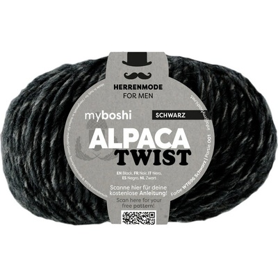 Příze myboshi Alpaca Twist Černá